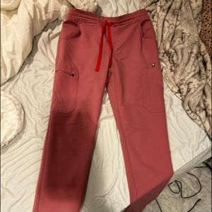 Figs Chalk Pink Yola Skinny pants